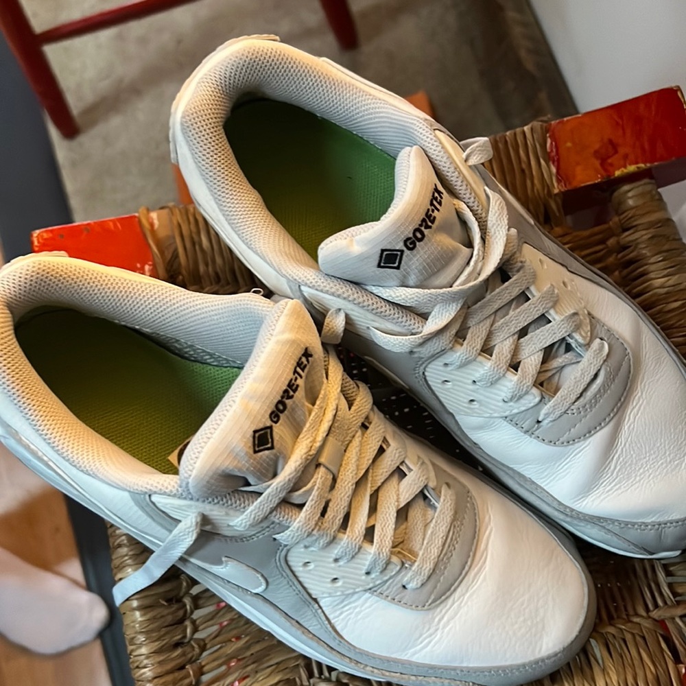 Shoes. Kid hates them. Wore a dozen times.